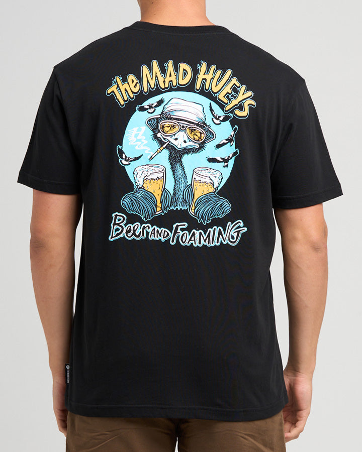 THE MAD HUEYS BEER AND FOAMING | SS TEE