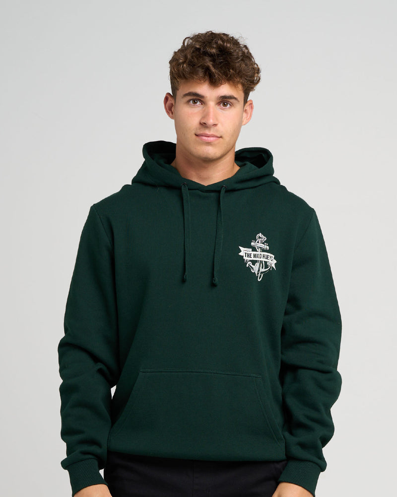 THE MAD HUEYS FLAME ANCHOR | HOODED PULLOVER