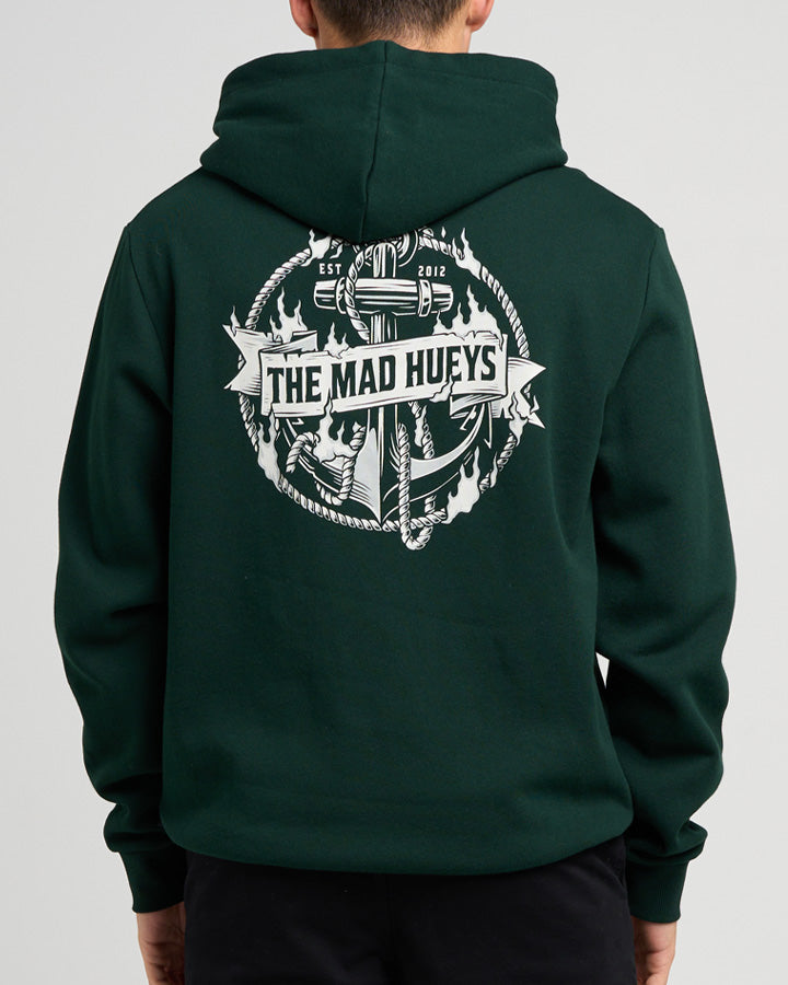 THE MAD HUEYS FLAME ANCHOR | HOODED PULLOVER