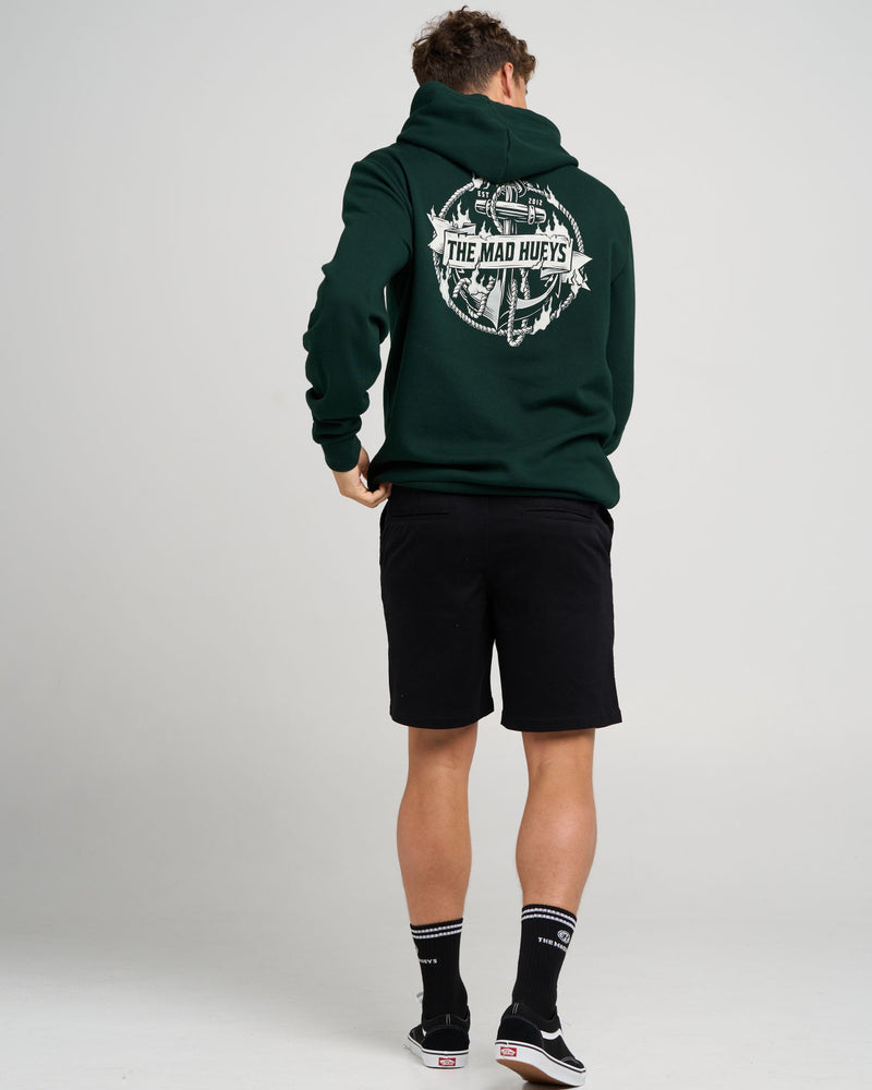 THE MAD HUEYS FLAME ANCHOR | HOODED PULLOVER