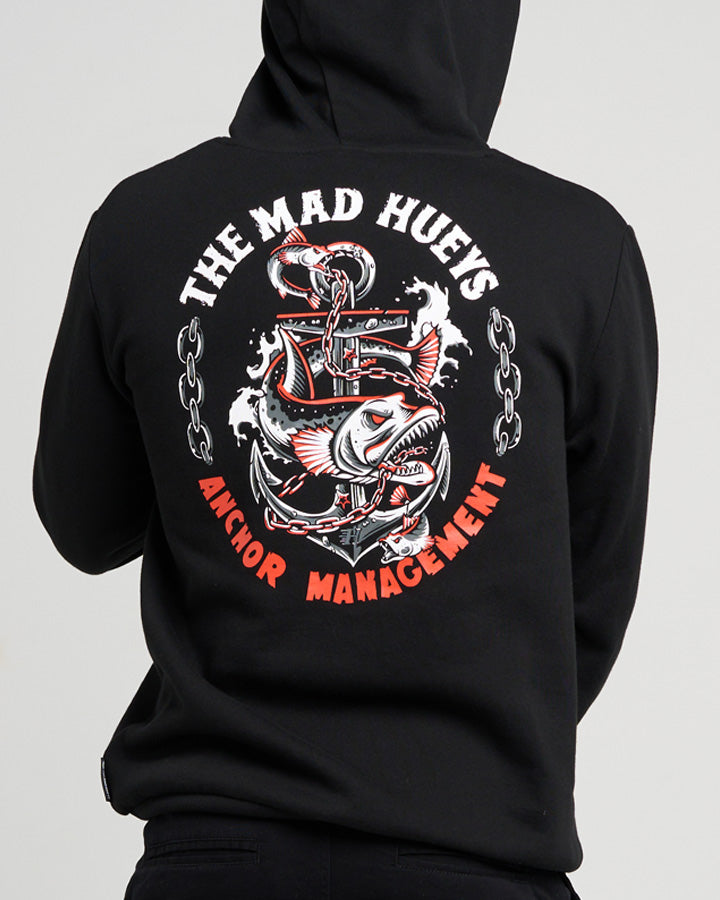 THE MAD HUEYS ANCHOR MANAGEMENT | HOODED PULLOVER