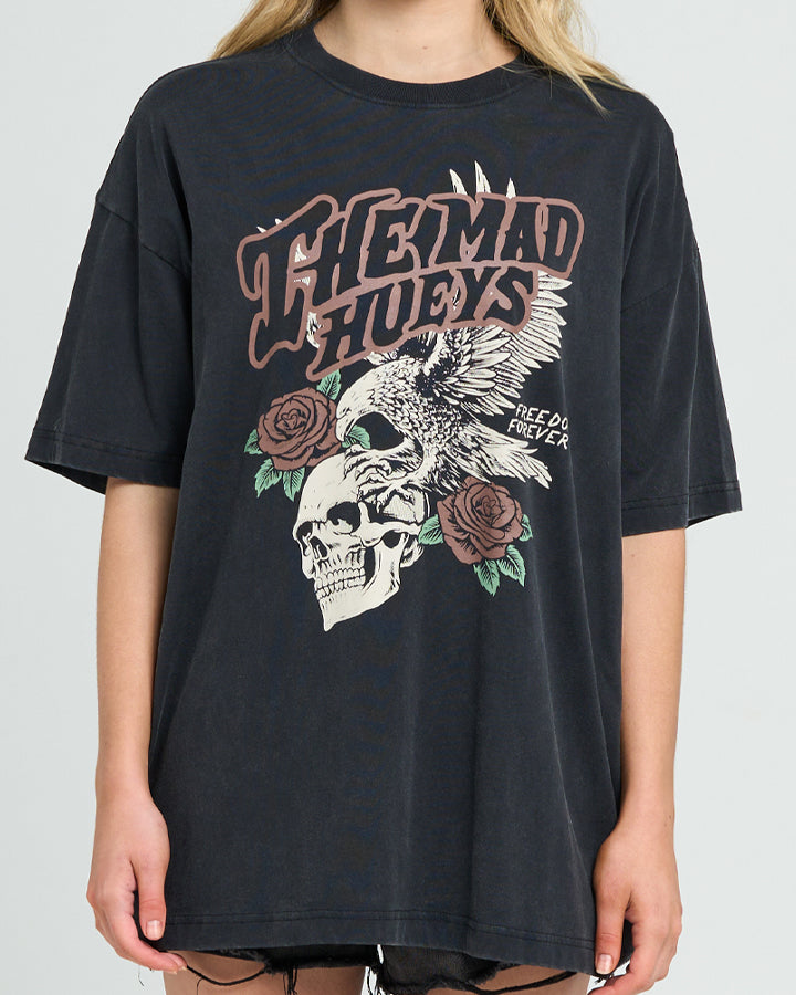 THE MAD HUEYS FREEDOM FOREVER | WOMENS OVERSIZED TEE