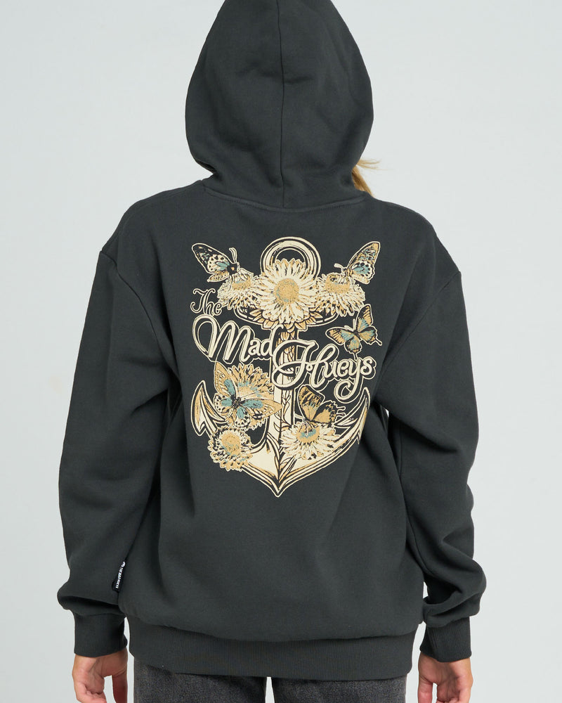 THE MAD HUEYS BUTTERFLY ANCHOR | WOMENS HOODED PULLOVER