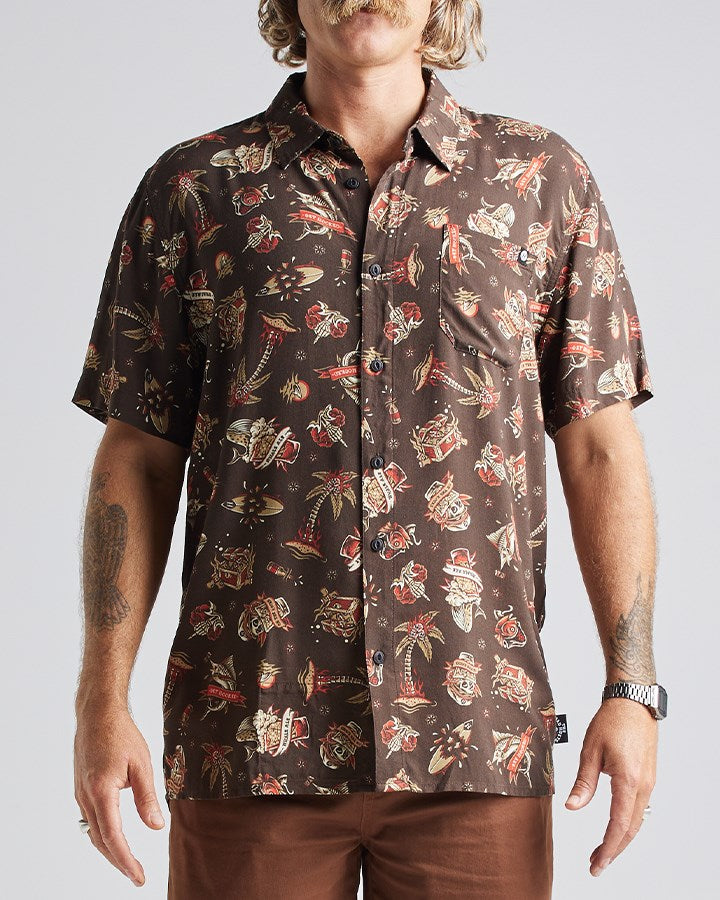 The Mad Hueys Hueys Tattoo Woven Shirt