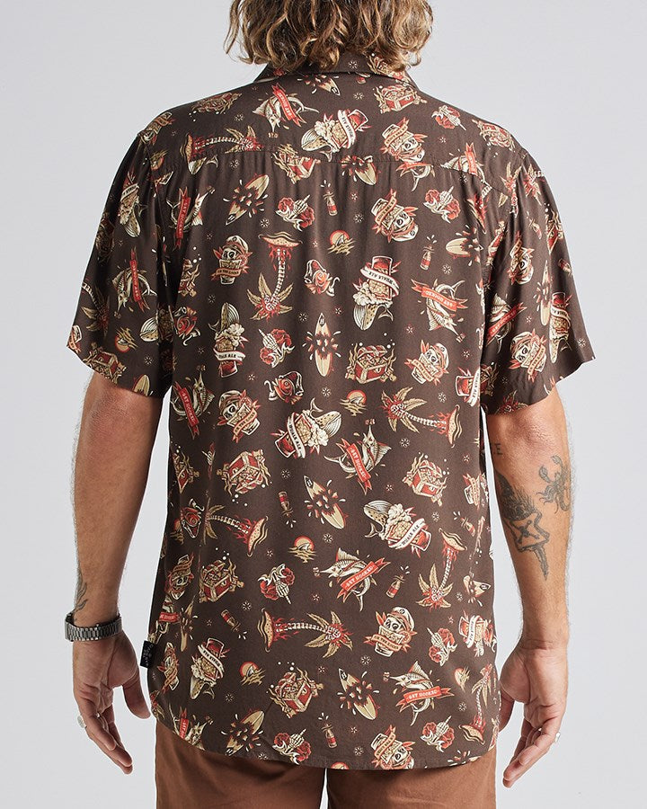 The Mad Hueys Hueys Tattoo Woven Shirt