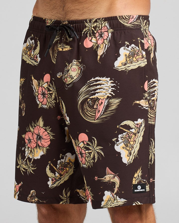 The Mad Hueys FROTHIN OUT | 19" SWIM VOLLEY SHORT