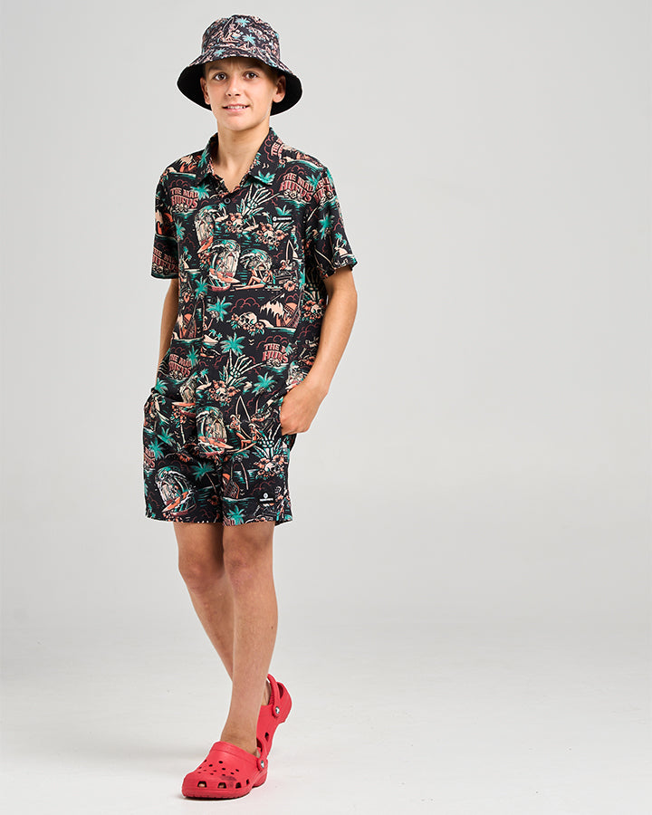 The Mad Hueys SHE'LL BE RIGHT | YOUTH WOVEN SHIRT