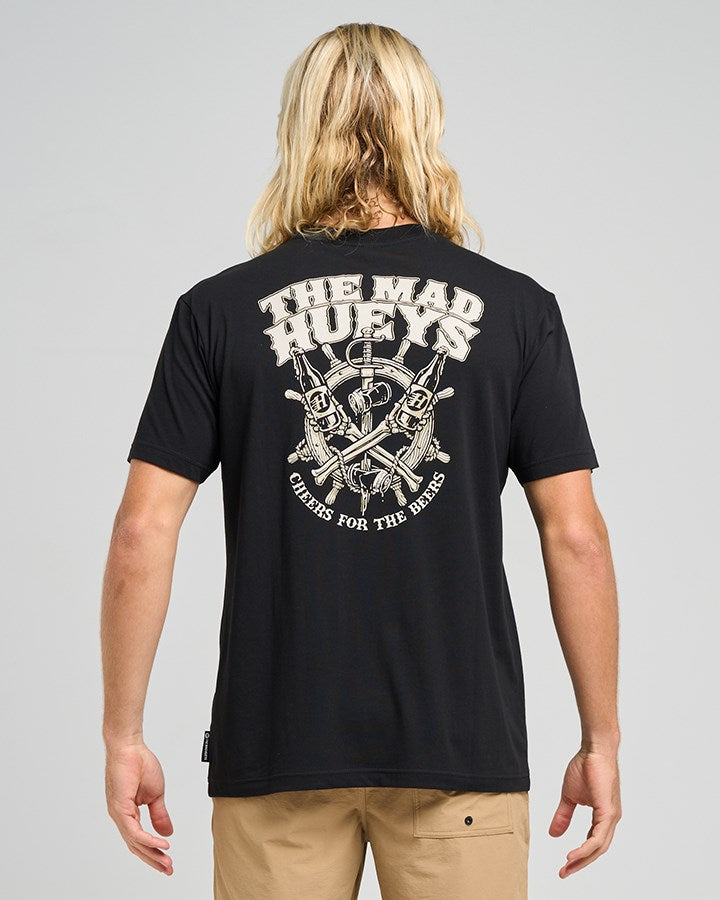 The Mad Hueys SHIP WHEEL BEERS | SS TEE