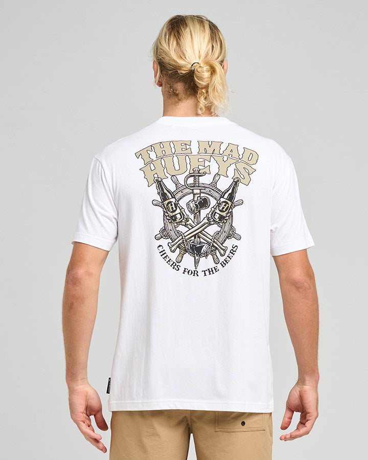 The Mad Hueys SHIP WHEEL BEERS | SS TEE