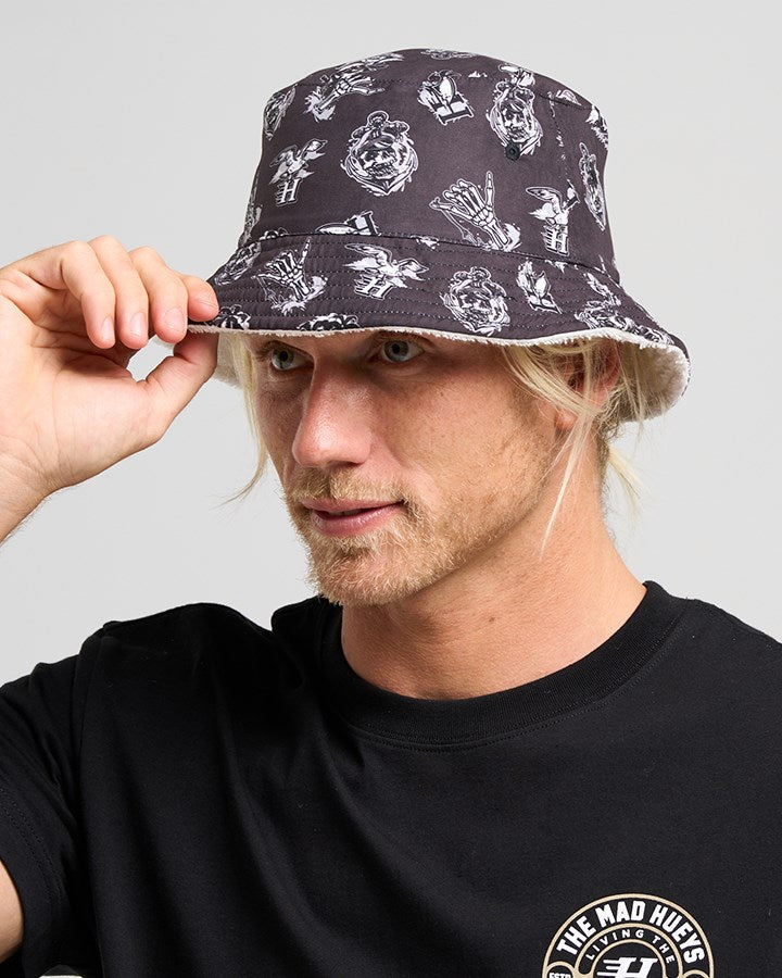 The Mad Hueys THE SAILOR ANCHOR | REVERSIBLE TERRY BUCKET HAT