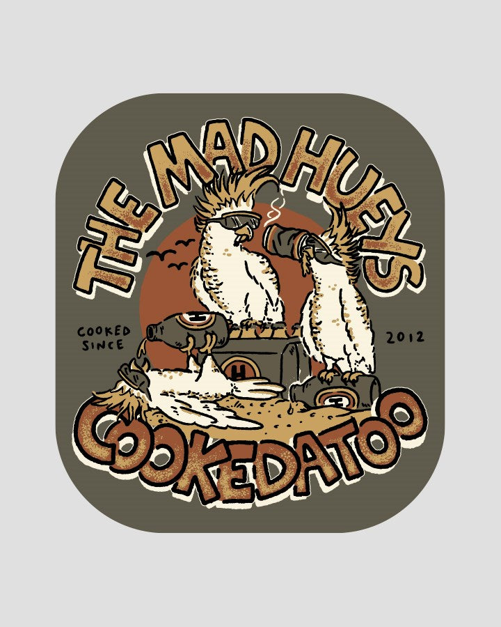 The Mad Hueys COOKEDATOO TRIO | STICKER