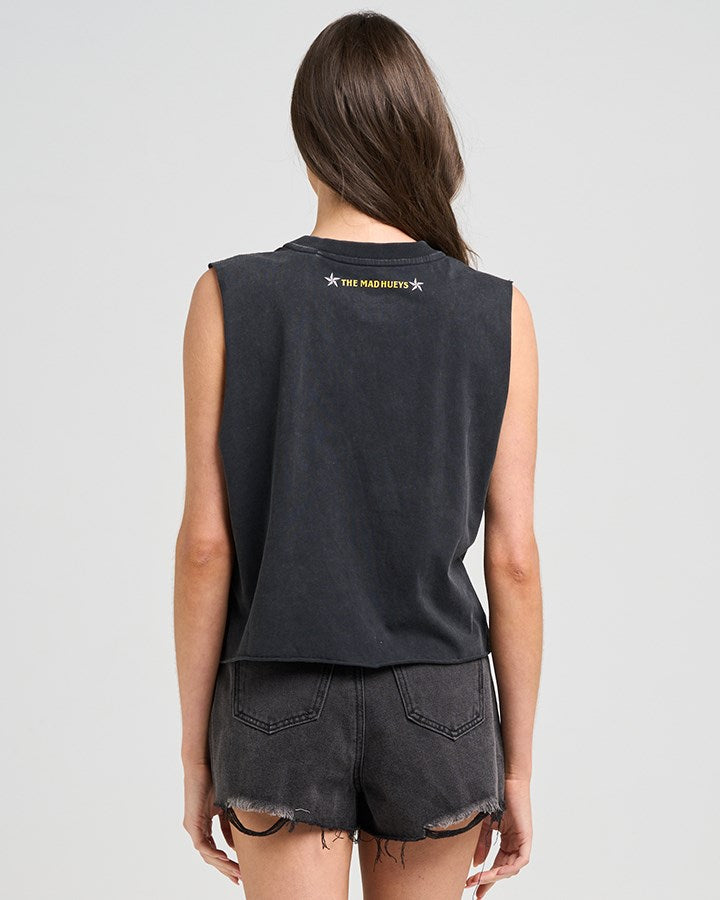 The Mad Hueys BORN TO RIDE | WOMENS CROP MUSCLE