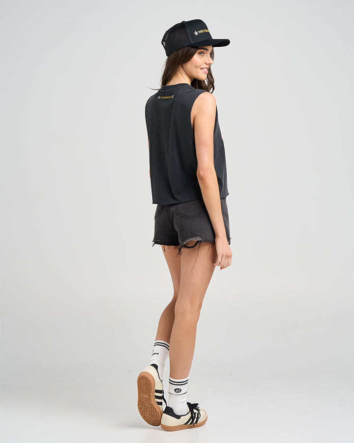 The Mad Hueys BORN TO RIDE | WOMENS CROP MUSCLE