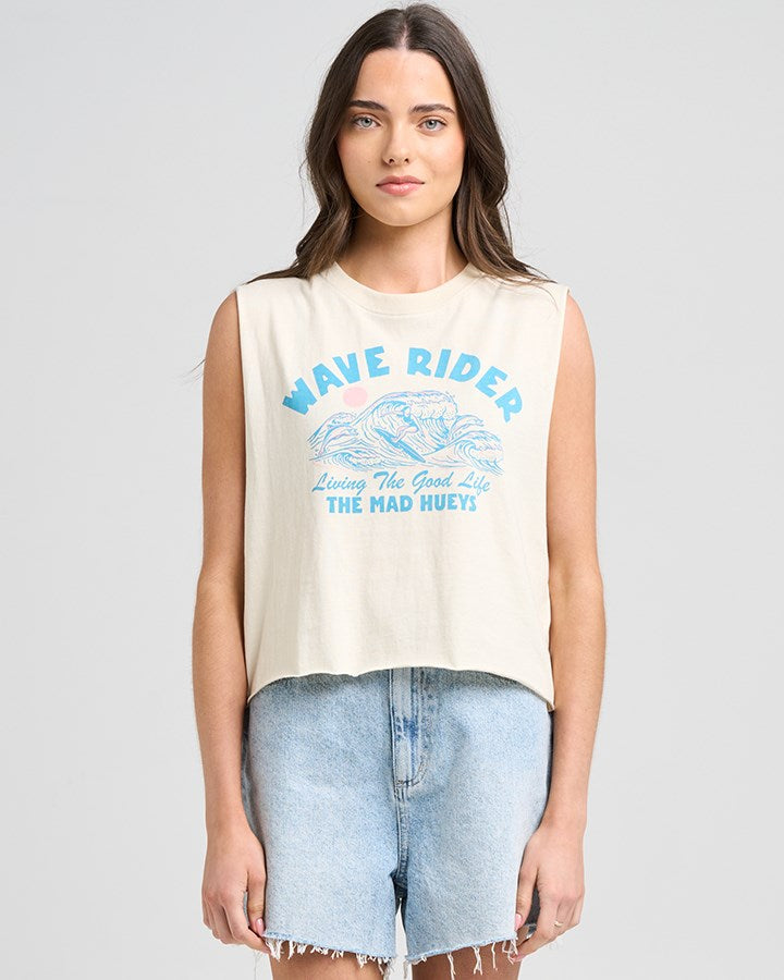 The Mad Hueys WAVE RIDER | WOMENS CROP MUSCLE