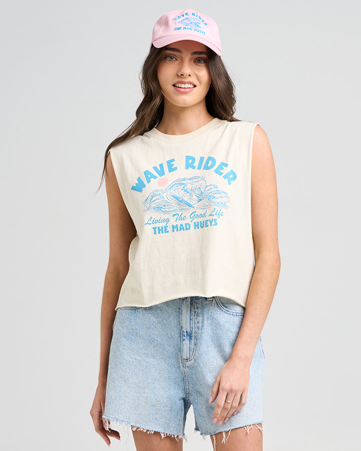 The Mad Hueys WAVE RIDER | WOMENS CROP MUSCLE
