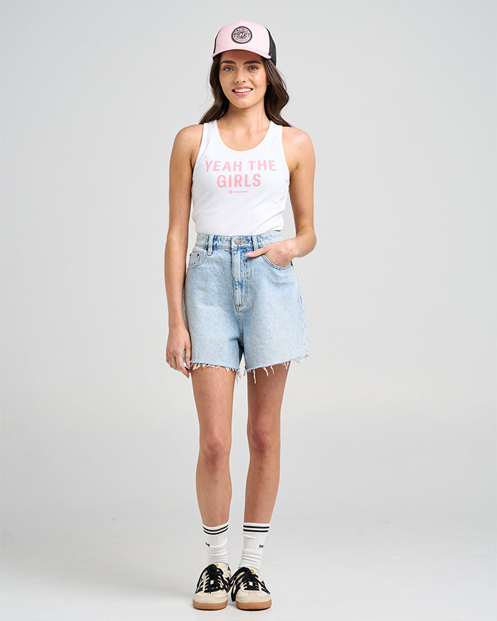 The Mad Hueys YEAH THE GIRLS | WOMENS SCOOP NECK SINGLET