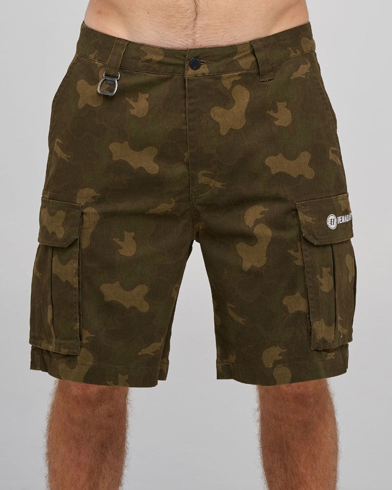 The Mad Hueys SNAGGED CAMO | 20" CARGO SHORT