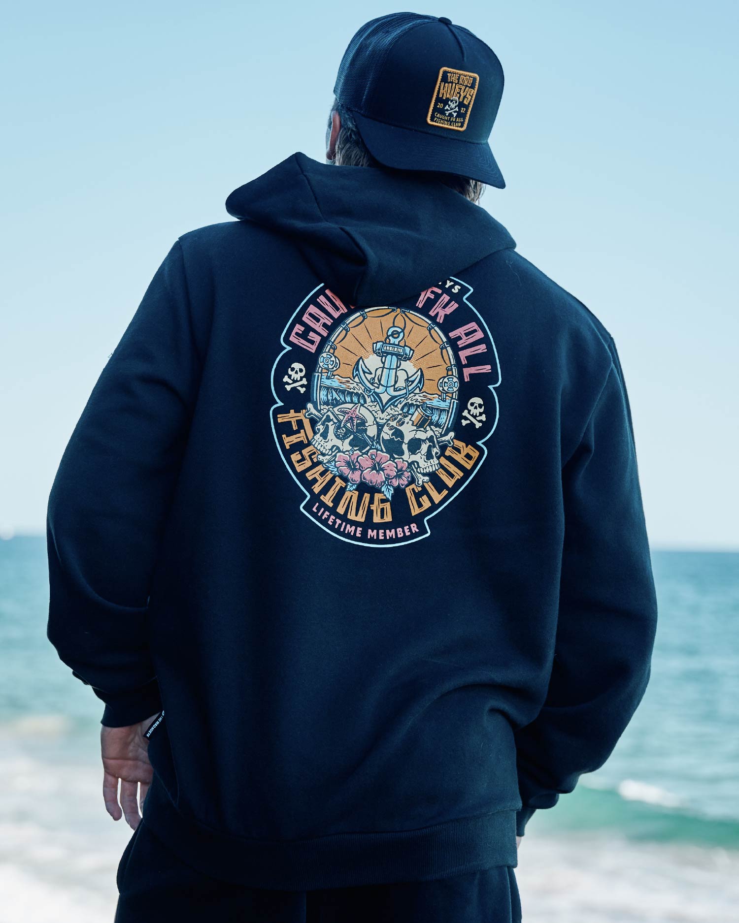 The Mad Hueys CAUGHT FK SKULL | HOODED PULLOVER