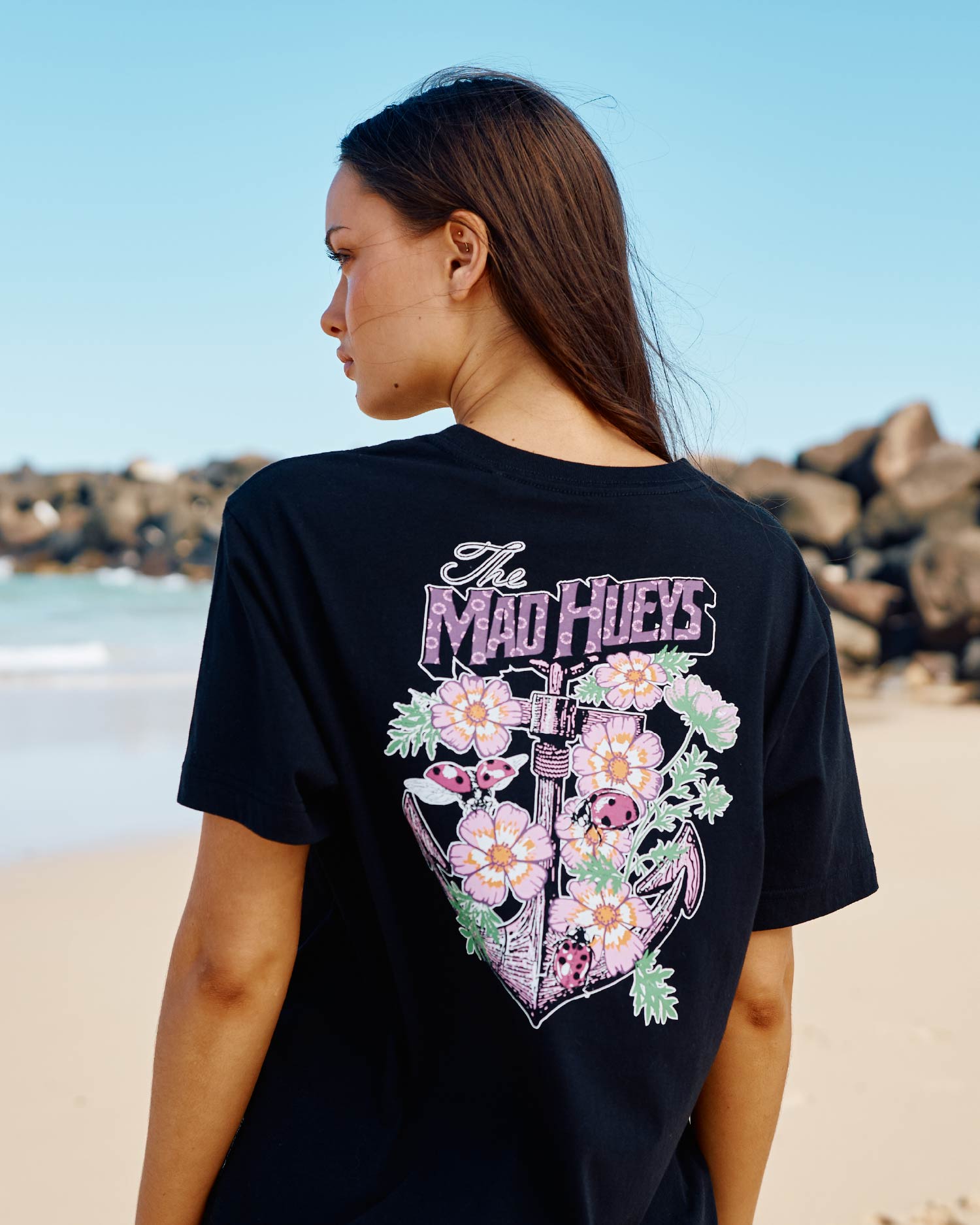 The Mad Hueys ANCHOR LADYBUG | WOMENS SS TEE