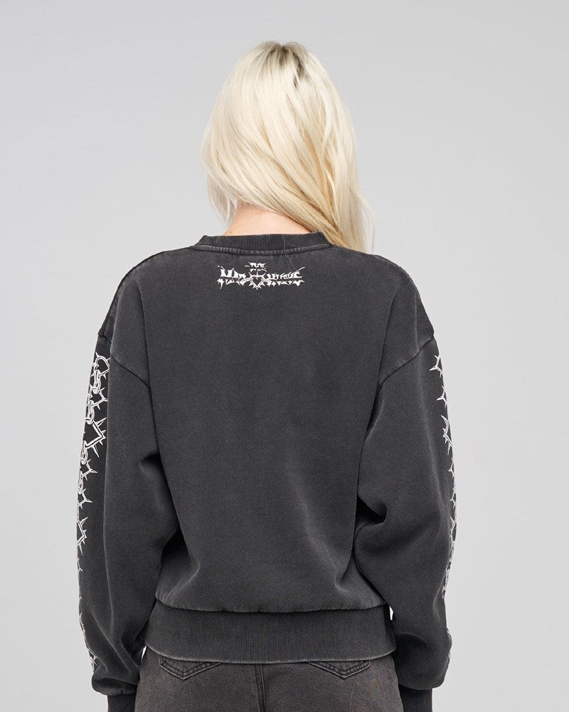 The Mad Hueys METAL HEART | WOMENS CREW PULLOVER