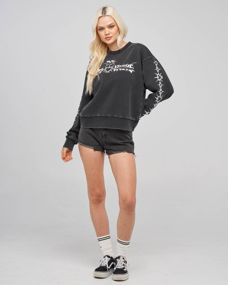 The Mad Hueys METAL HEART | WOMENS CREW PULLOVER