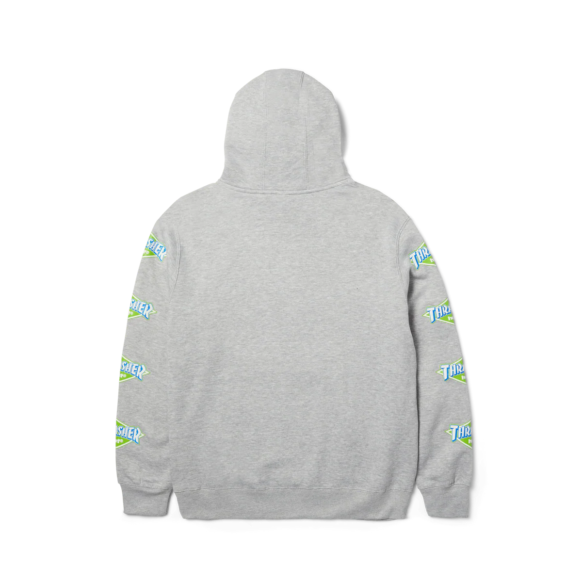 Huf X Thrasher Logo Hoodie - Heather Grey