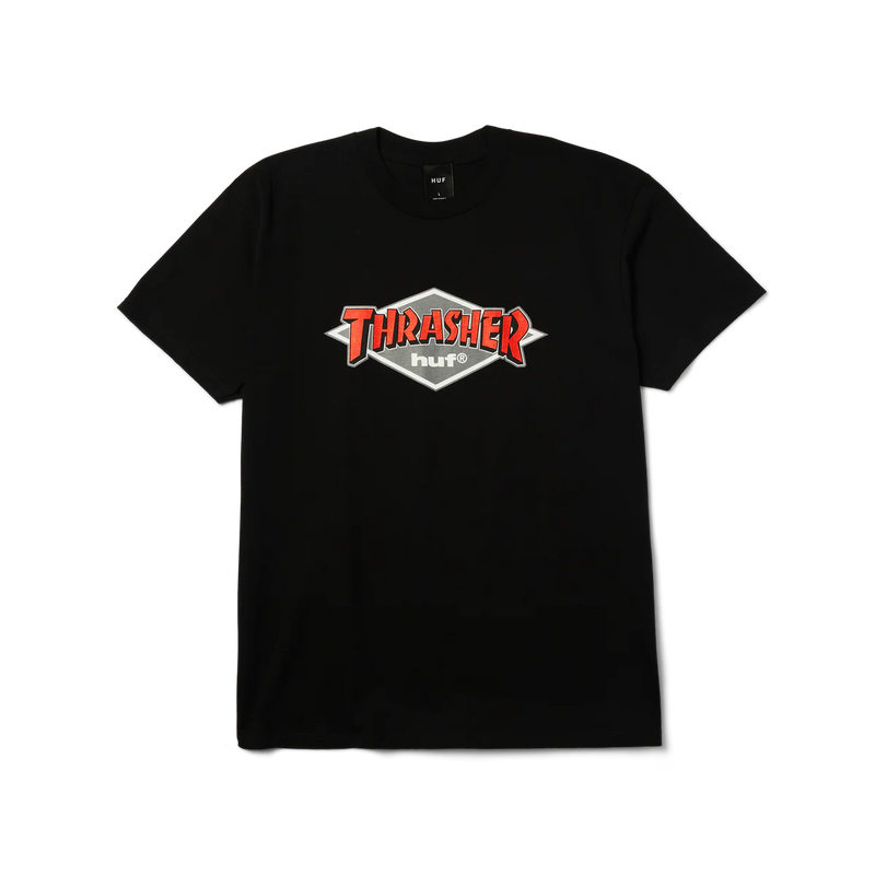 Huf X Thrasher Logo Tee - Black