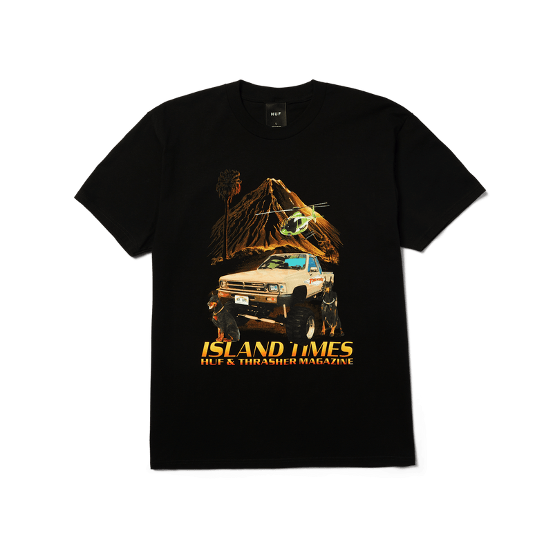 Huf X Thrasher Island Times Tee - Black