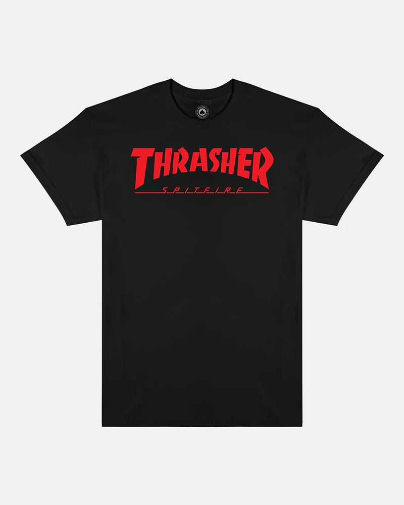 Thrasher X Spitfire Big Head Jake Tee - Black