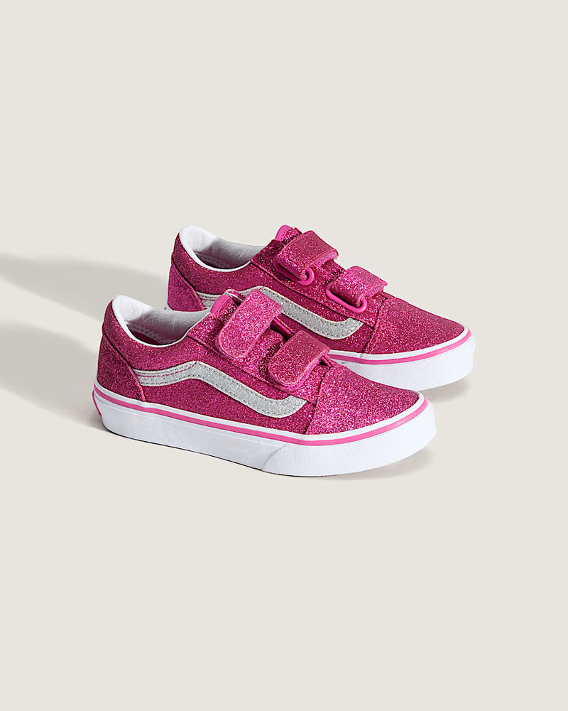 Vans Old Skool V Kids - Glitter Raspberry Rose