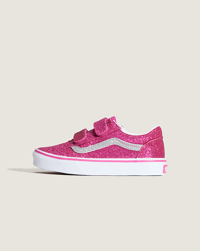Vans Old Skool V Kids - Glitter Raspberry Rose