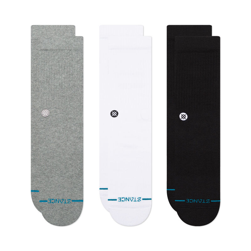 Stance Icon 3 Pack Crew Socks - Multi