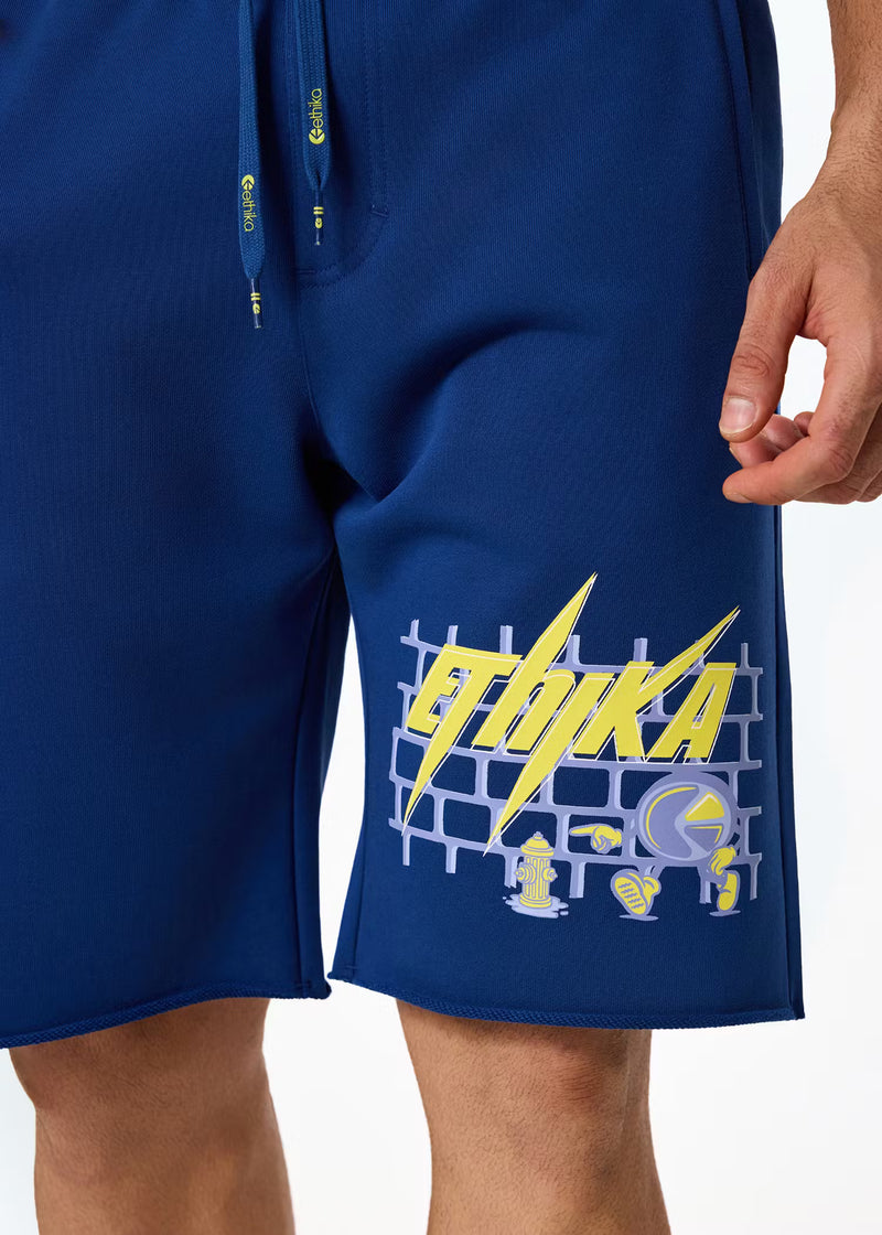 Ethika Mens Bolt Camo Raw Edge Short