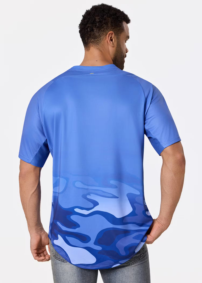 Ethika Mens Bolt Camo Soccer Jersey