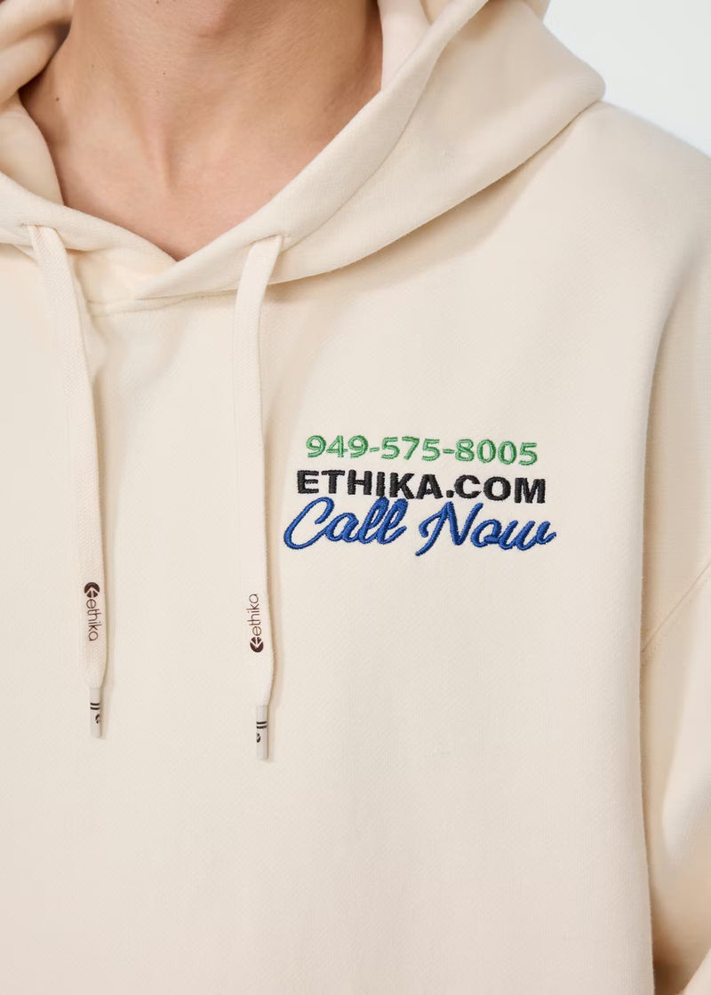 Ethika Mens Fight For You Hoodie - Cream