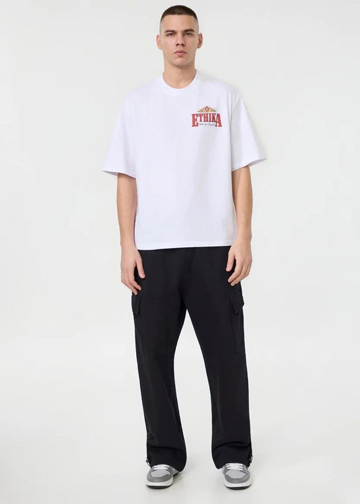 Ethika Mens Familie Crest Box Cut Tee