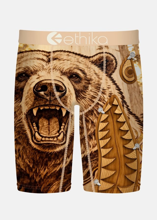 Ethika Mens Bomber Grizzy Grain Staple