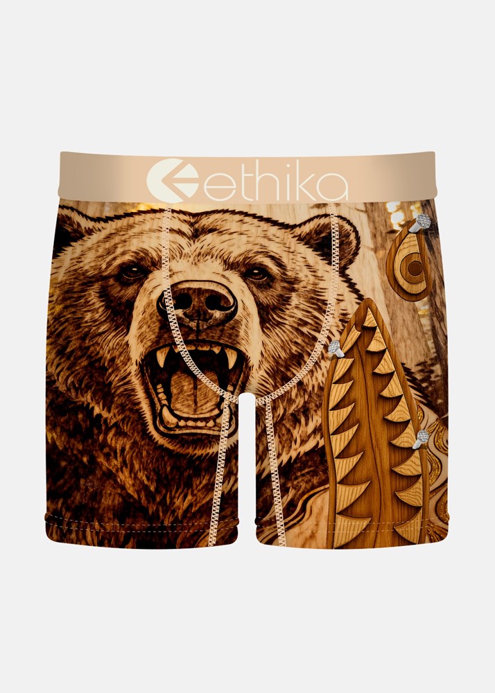 Ethika Mens Bomber Grizzy Grain Mid