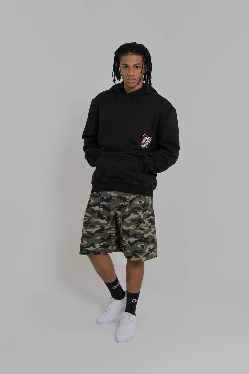 Crate X Popeye Tank Superfleece Hoodie - Black