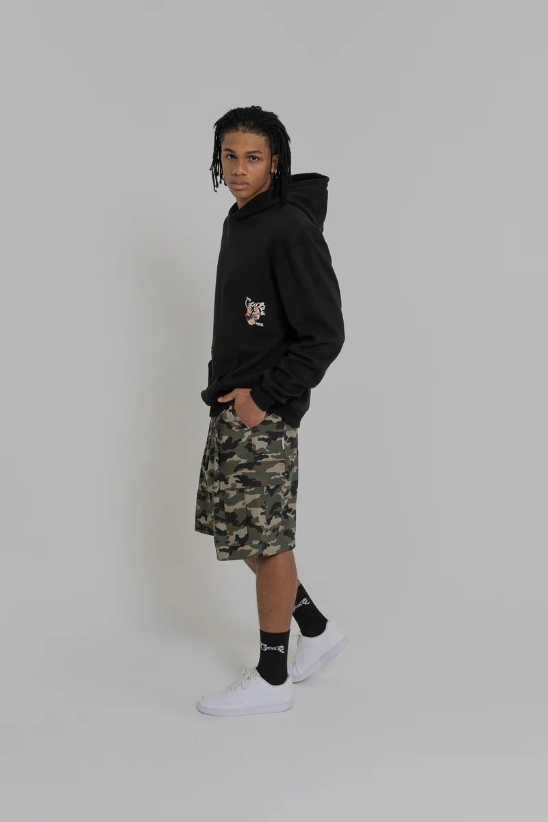 Crate X Popeye Tank Superfleece Hoodie - Black