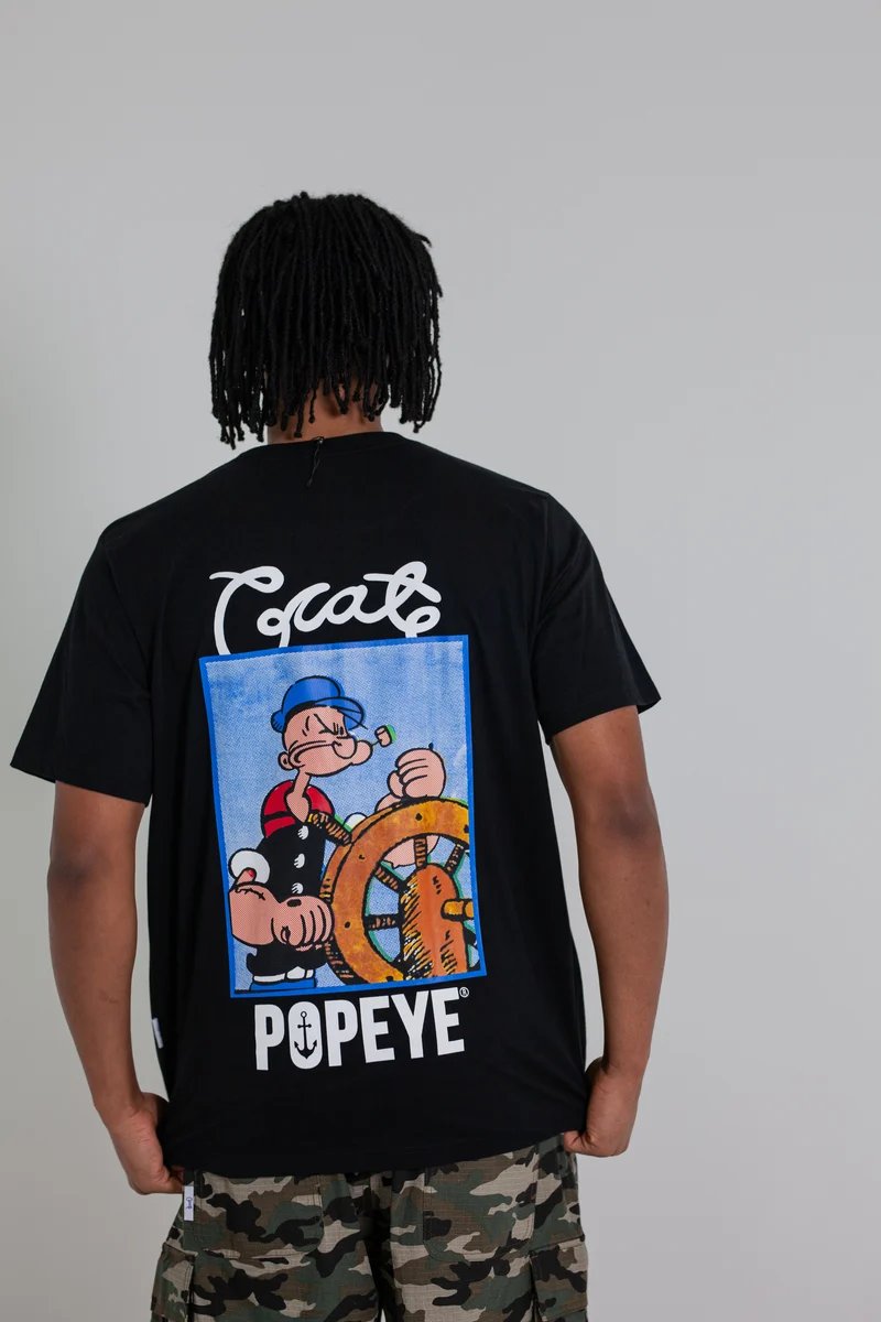 Crate X Popeye Captain Tee - Black