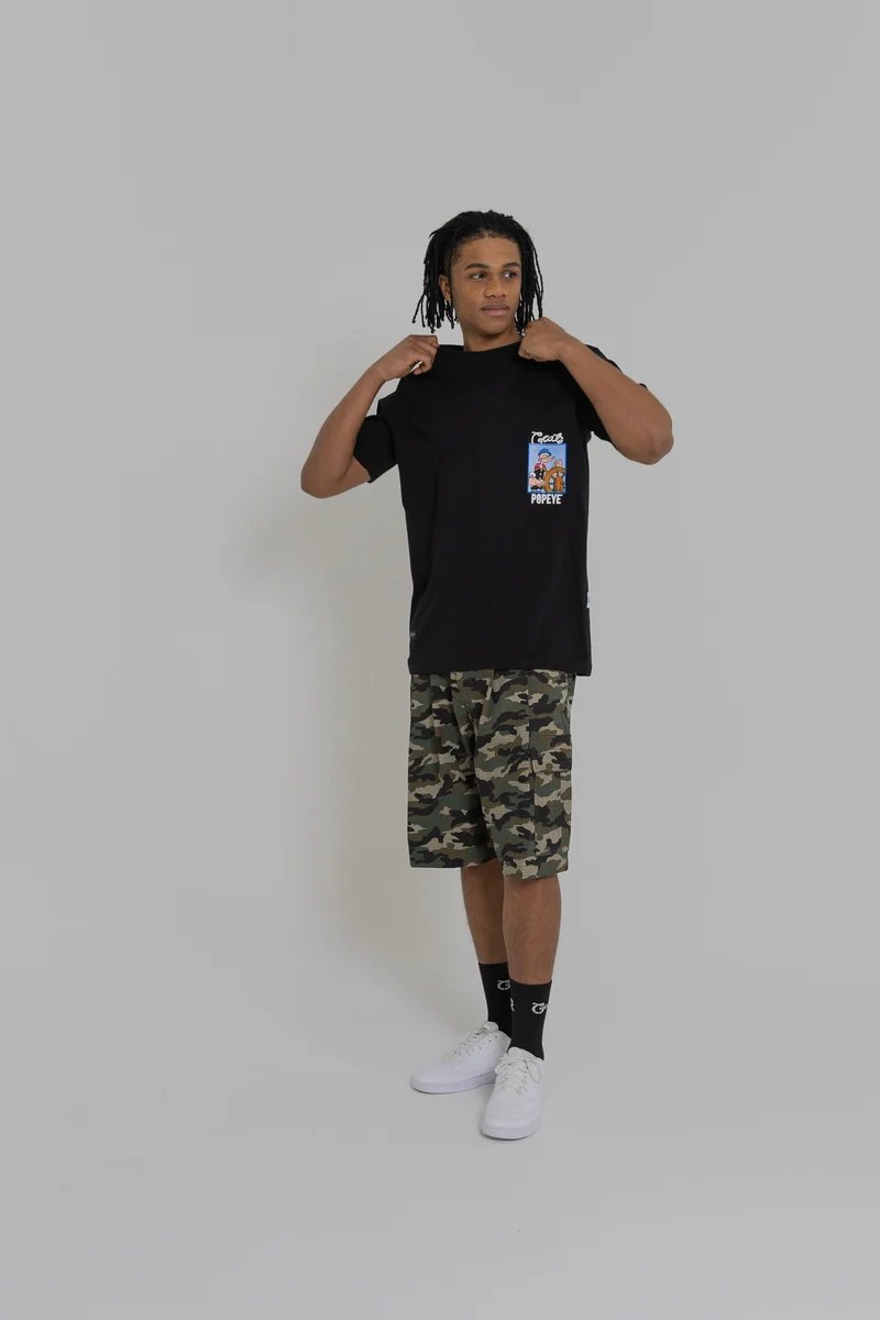 Crate X Popeye Captain Tee - Black