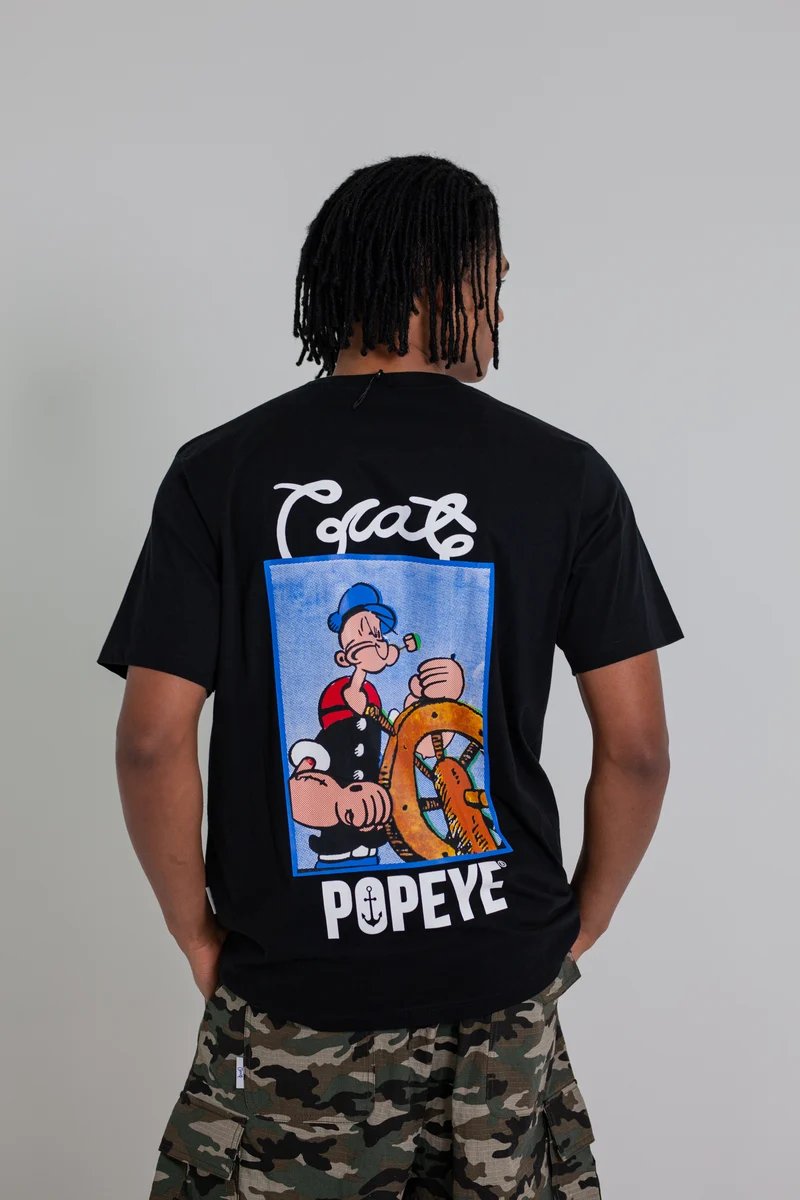Crate X Popeye Captain Tee - Black