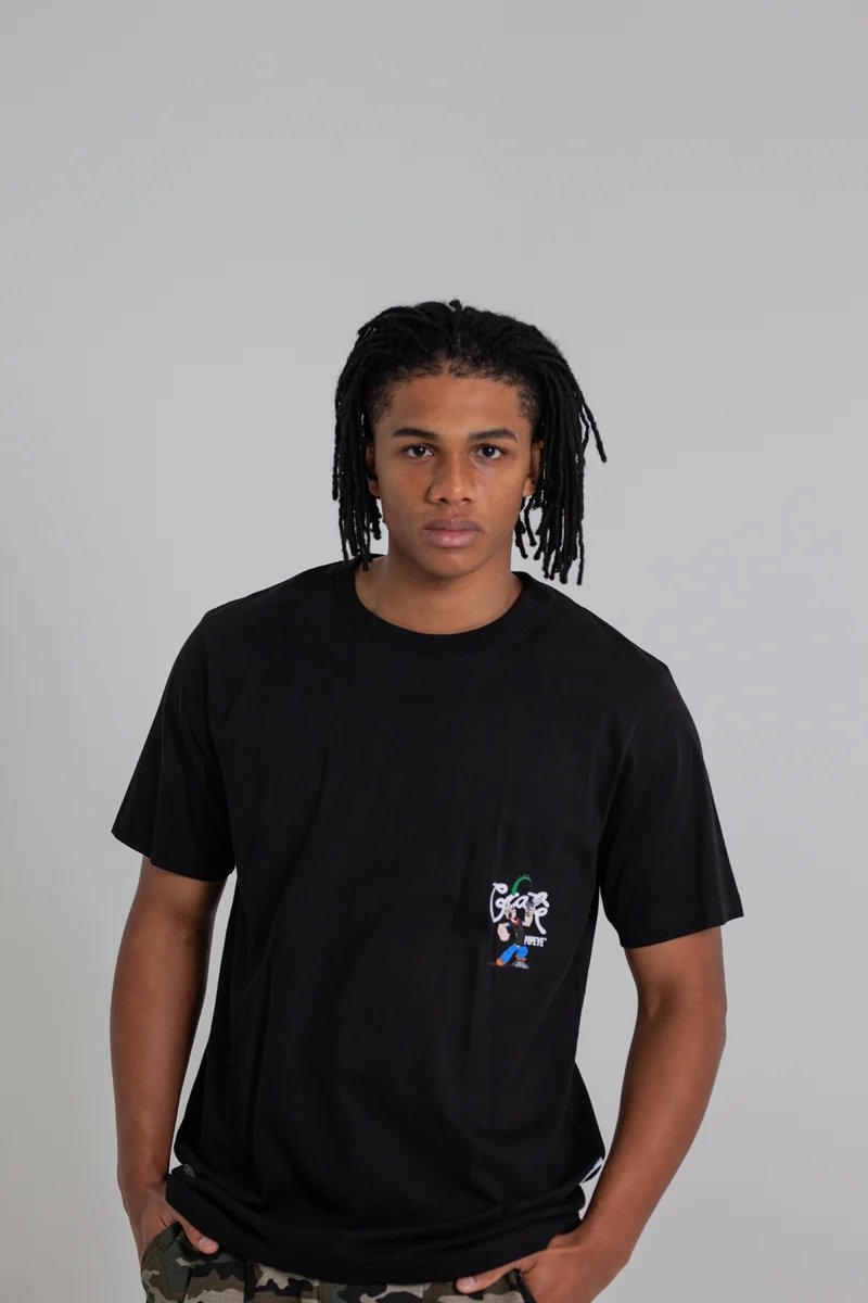 Crate X Popeye Spinach Tee - Black