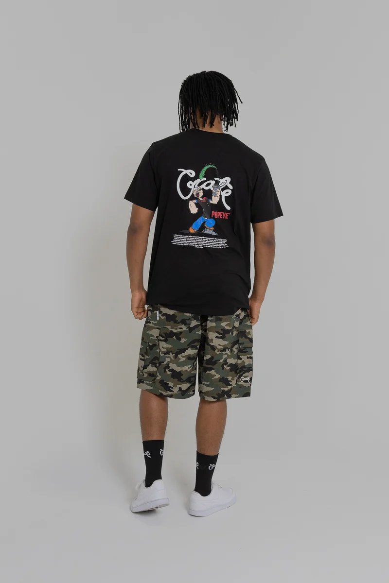 Crate X Popeye Spinach Tee - Black