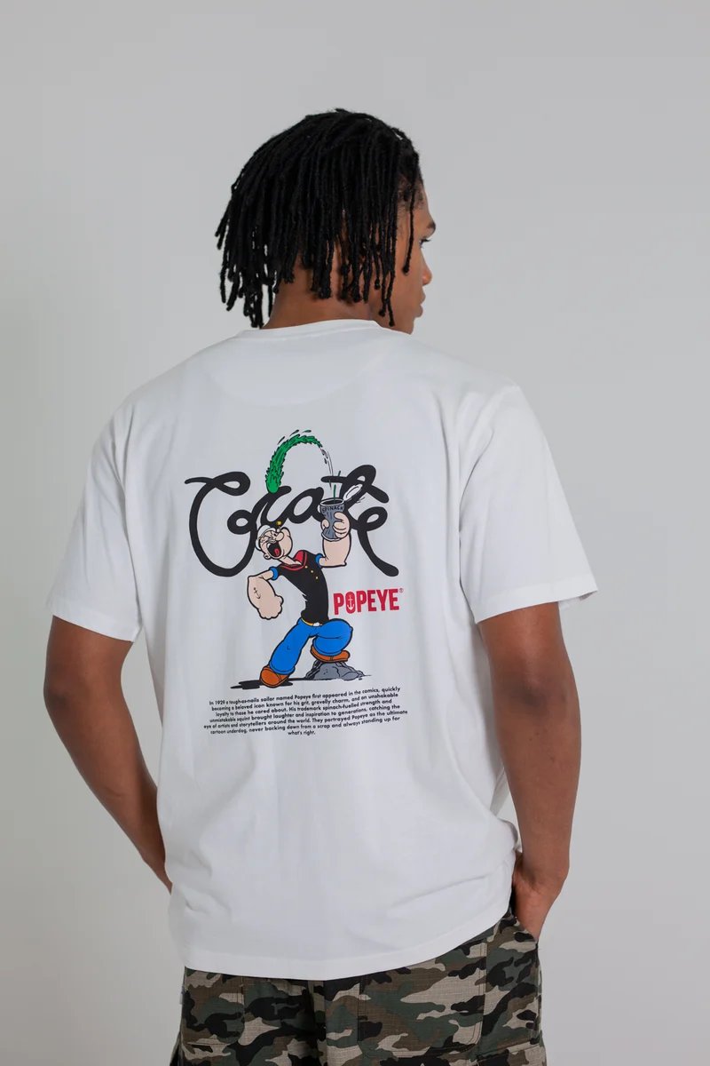 Crate X Popeye Spinach Tee - White