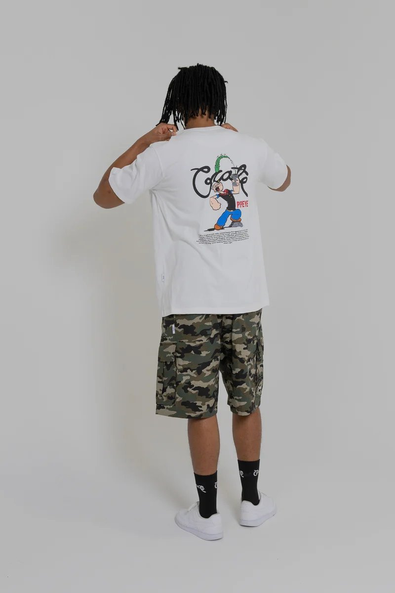 Crate X Popeye Spinach Tee - White