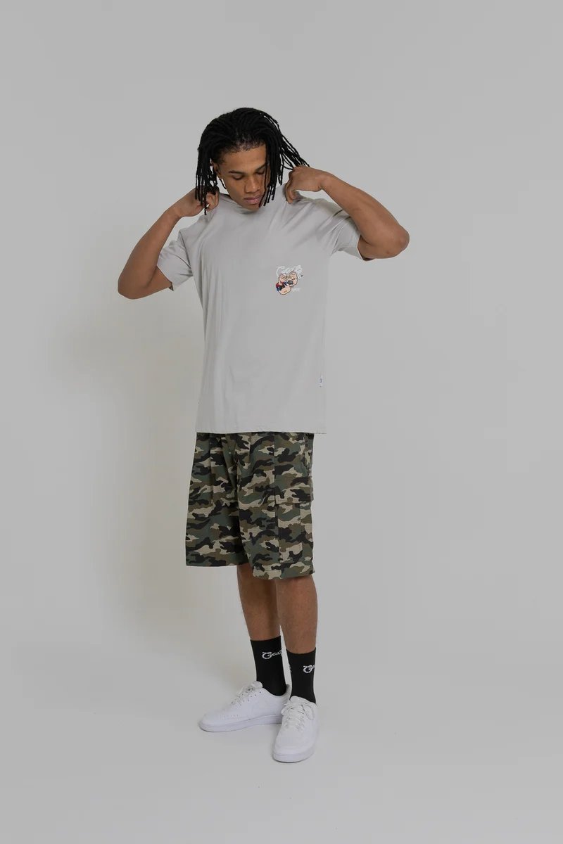 Crate X Popeye Tank Tee - Light Grey