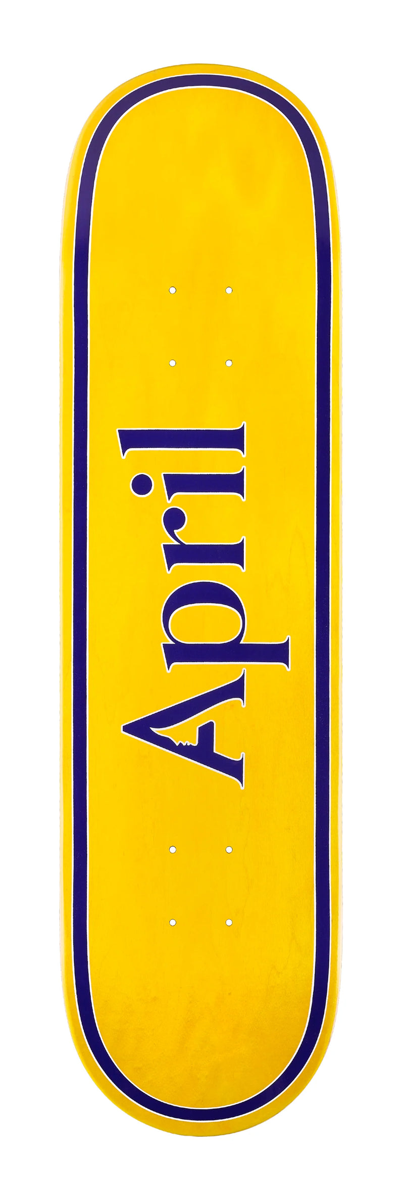 APRIL OG LOGO YELLOW/PURPLE 8.25" DECK