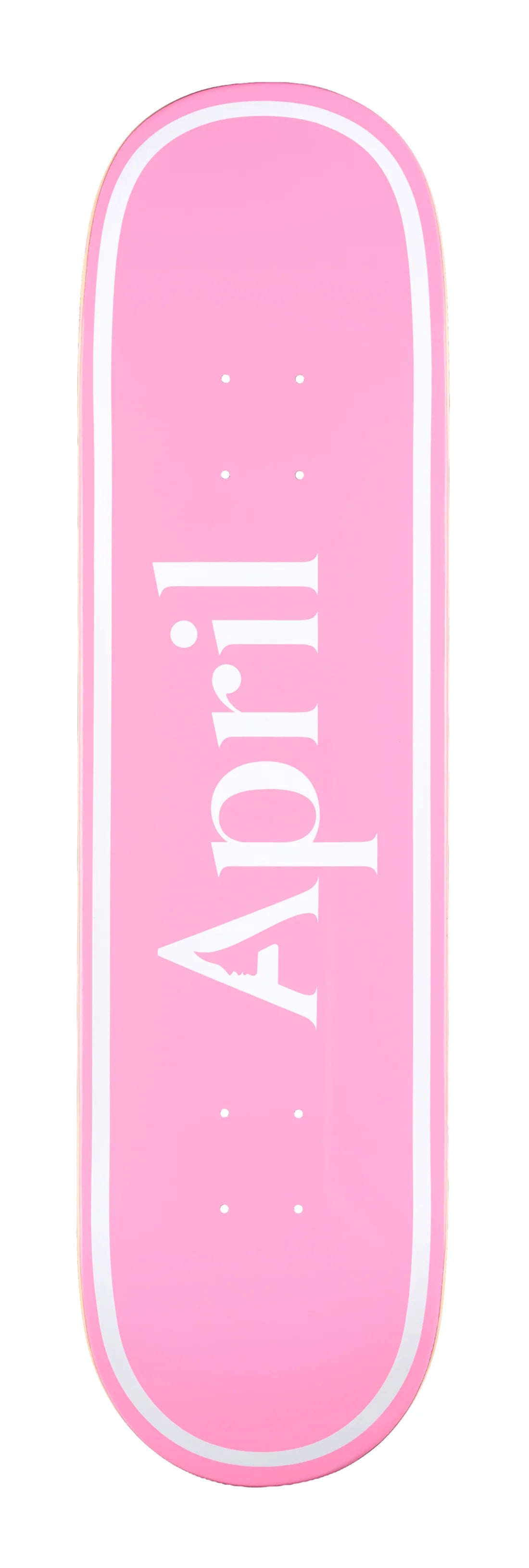 APRIL OG LOGO WHITE/PINK 8.0" DECK